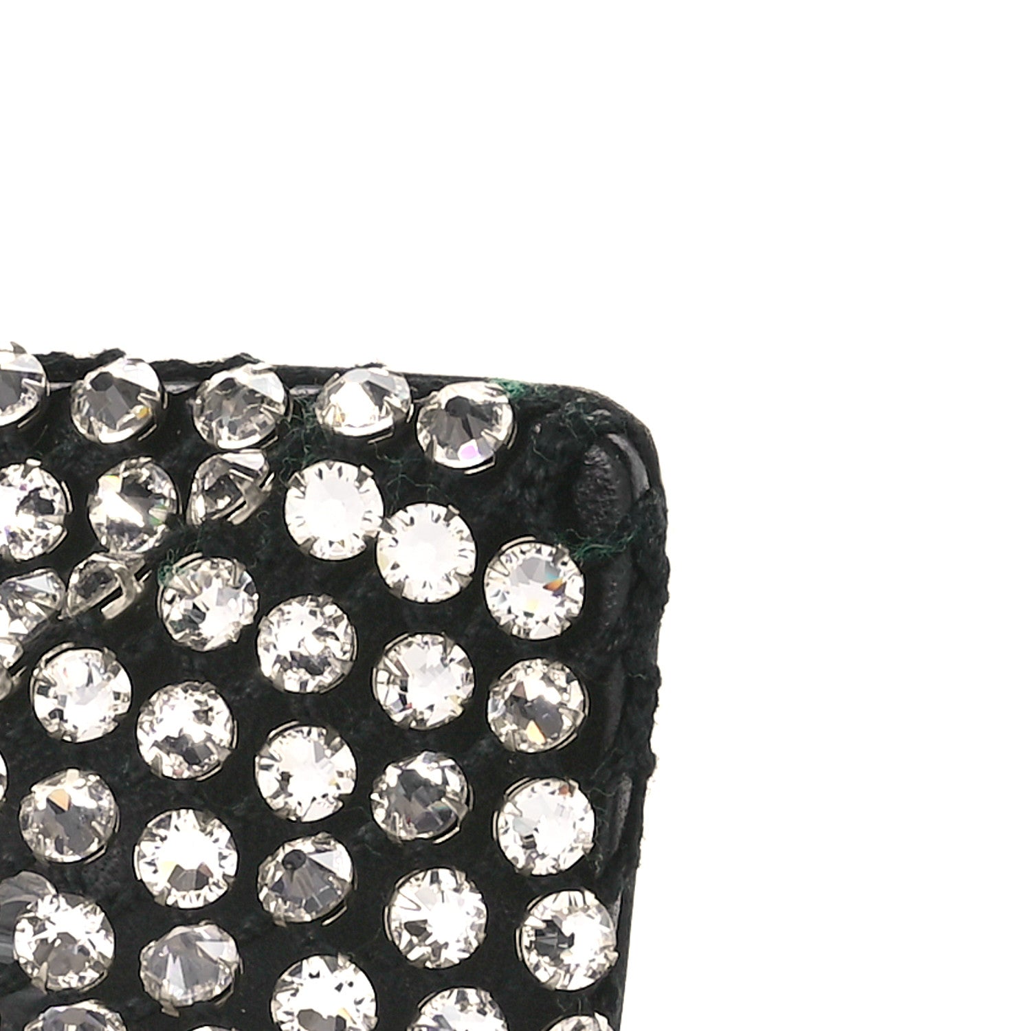 Bottega Veneta Mesh Nappa Crystal Embellished Sparkle Stretch Ankle Tie Sandals 38 Black 10 of 12