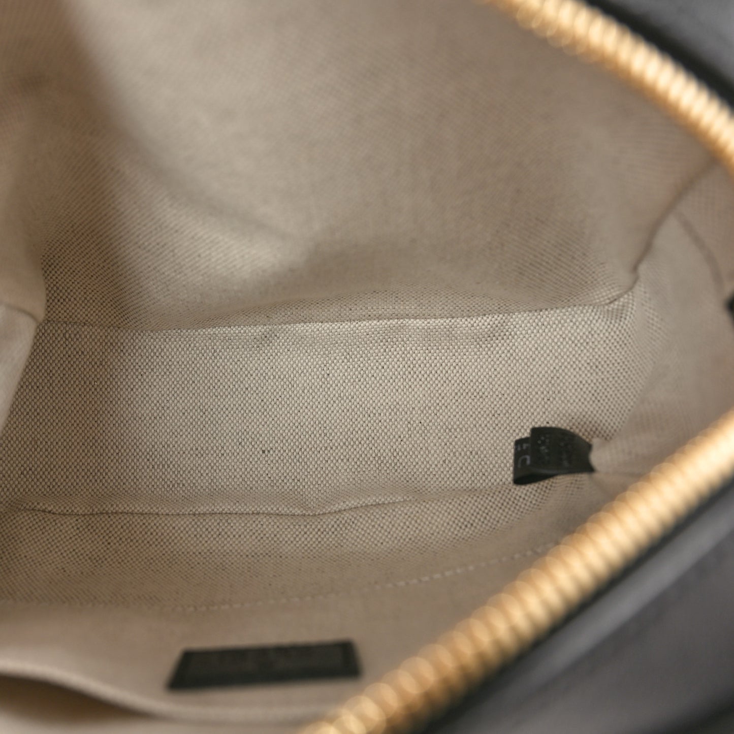 Sakai Be Green Calfskin Diagonal Stitched Small Blondie Shoulder Bag Black