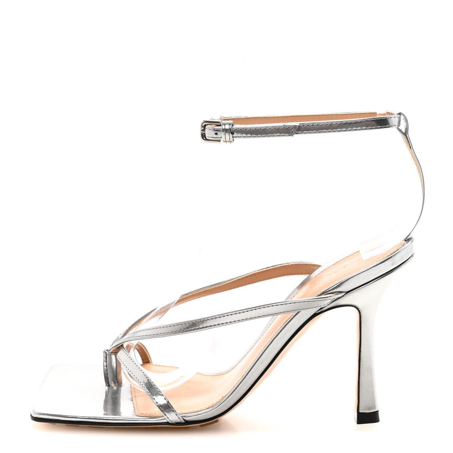 Bottega Veneta Laser Nappa Stretch Multi Strap 90mm Sandals 35