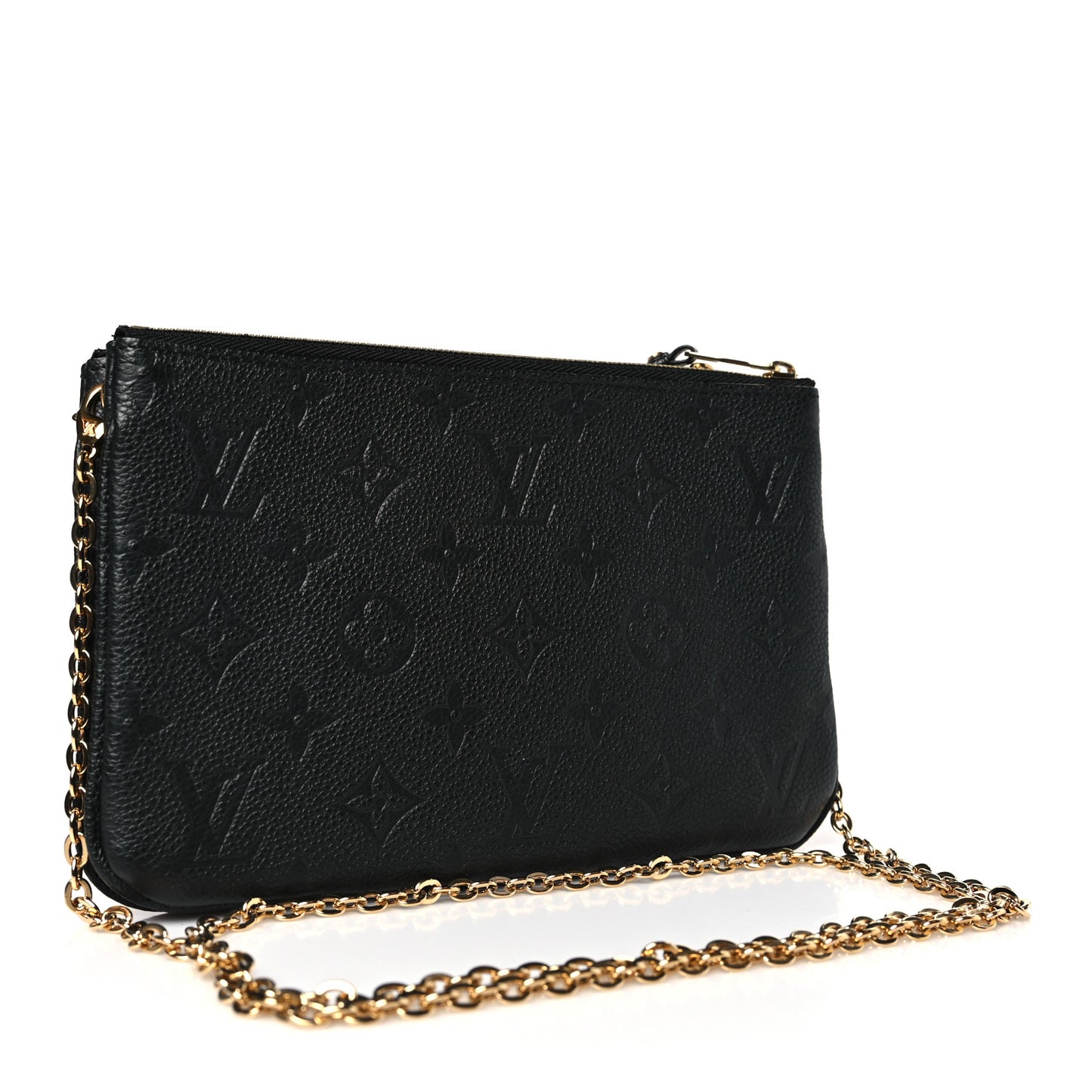 Empreinte Double Zip Pochette Black