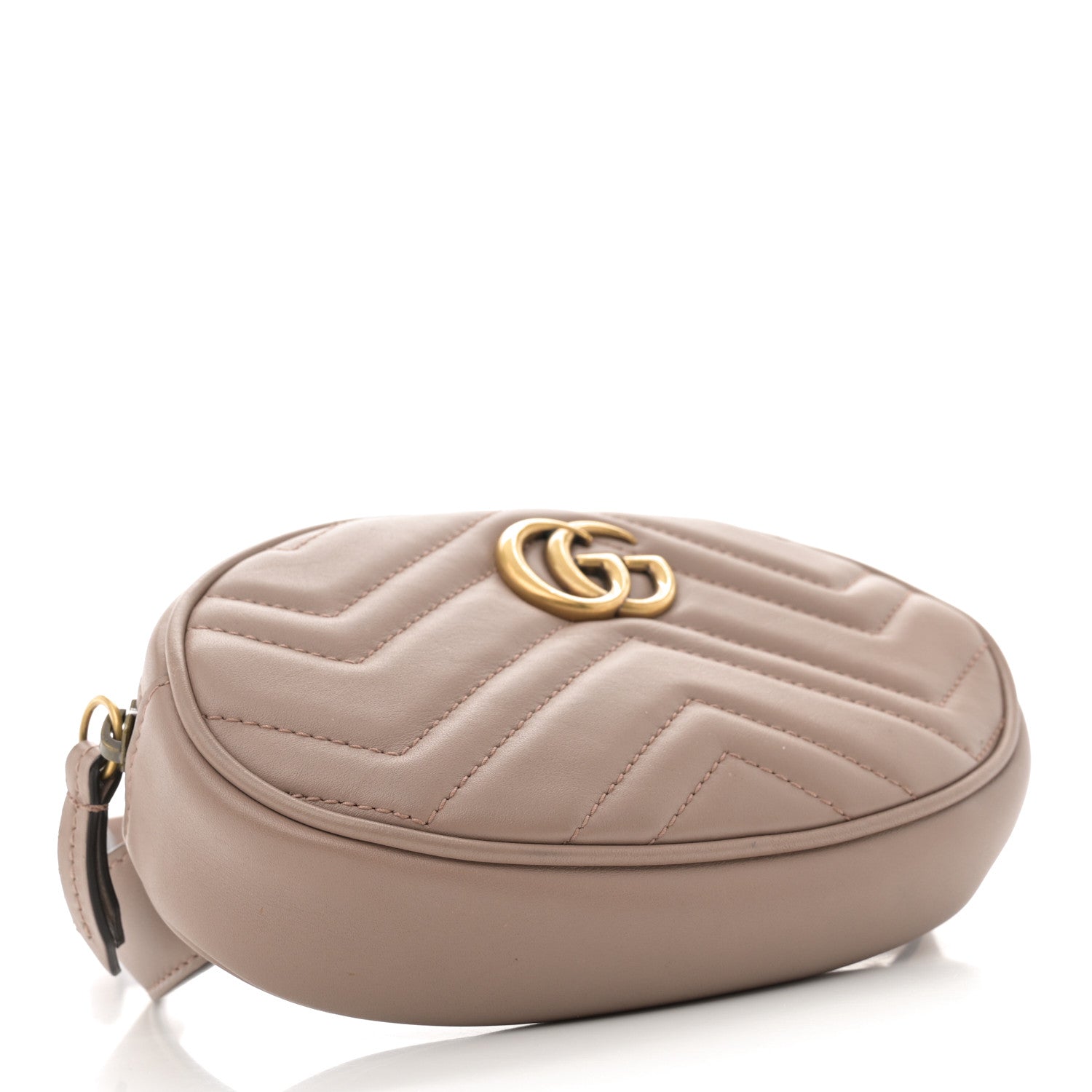 Gucci Calfskin Matelasse GG Marmont Belt Bag 105 42 Porcelain Rose 4 of 14