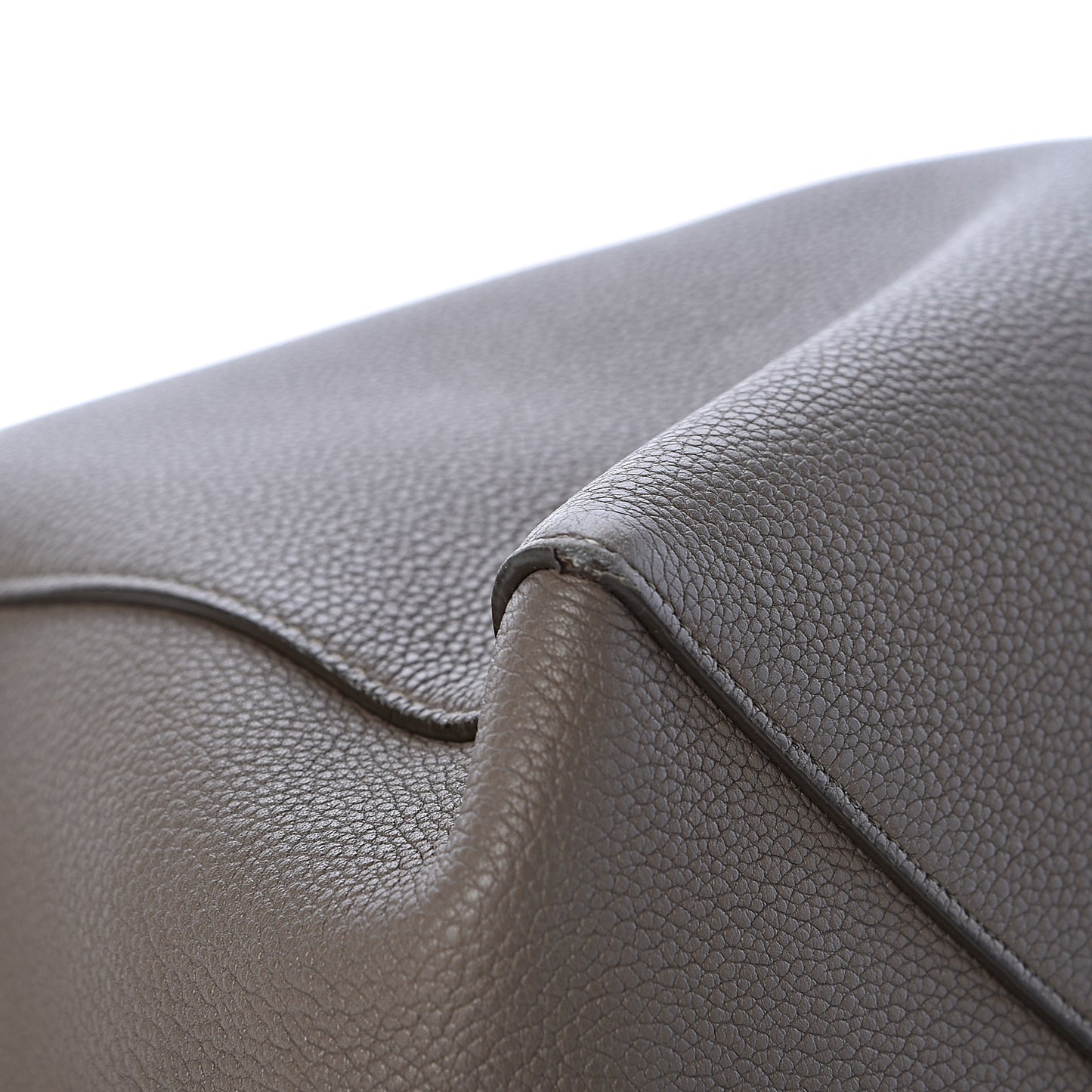 Soft Grained Calfskin Medium Belt Cabas Phantom Taupe