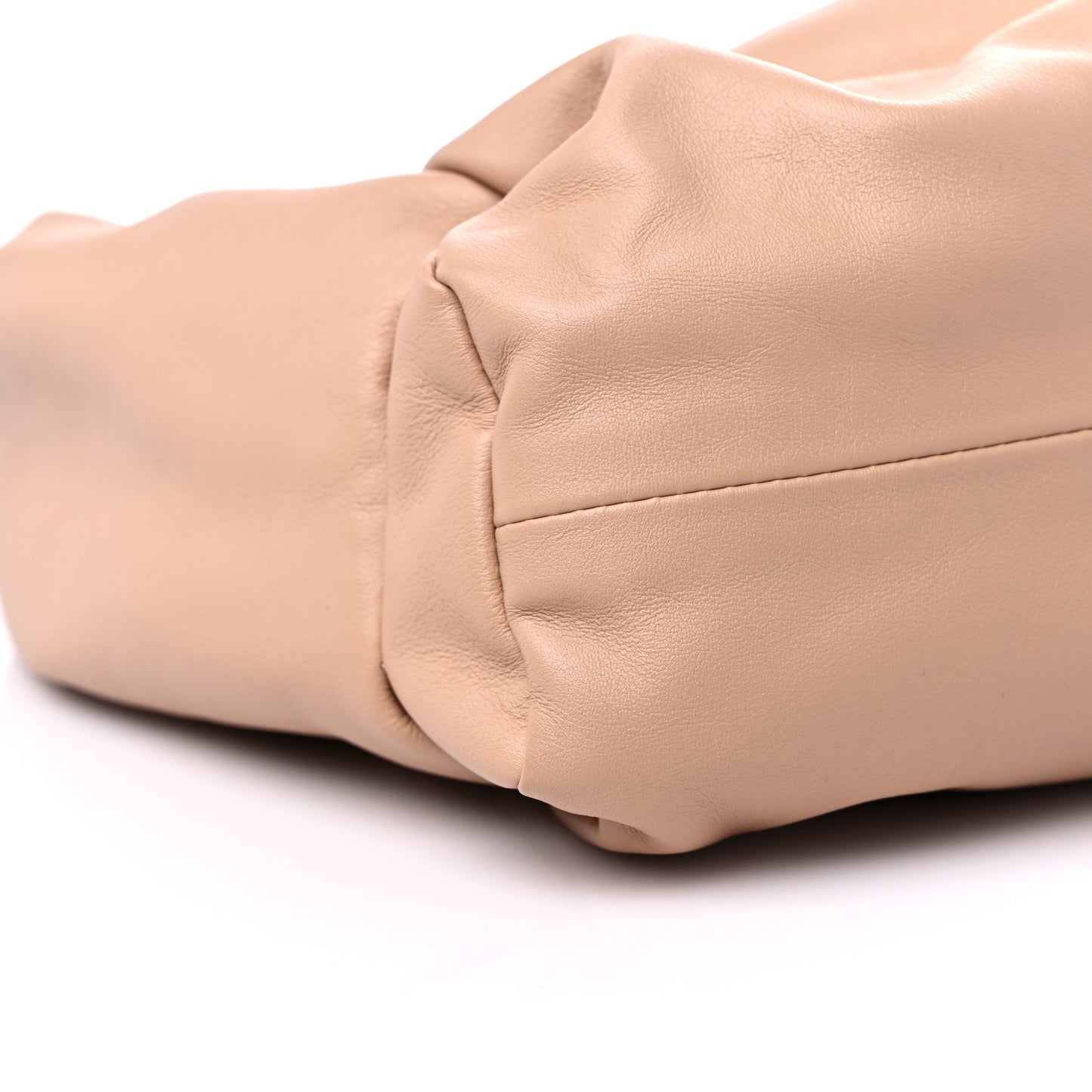 Smooth Butter Calfskin Small The Shoulder Pouch Almond