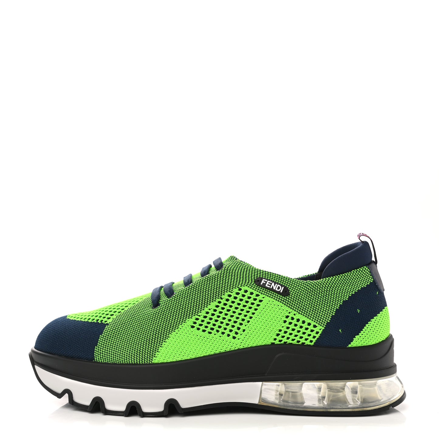 Jersey Vitello Mens Low Top Sneakers 10 Bora Verde Fluo New Indigo