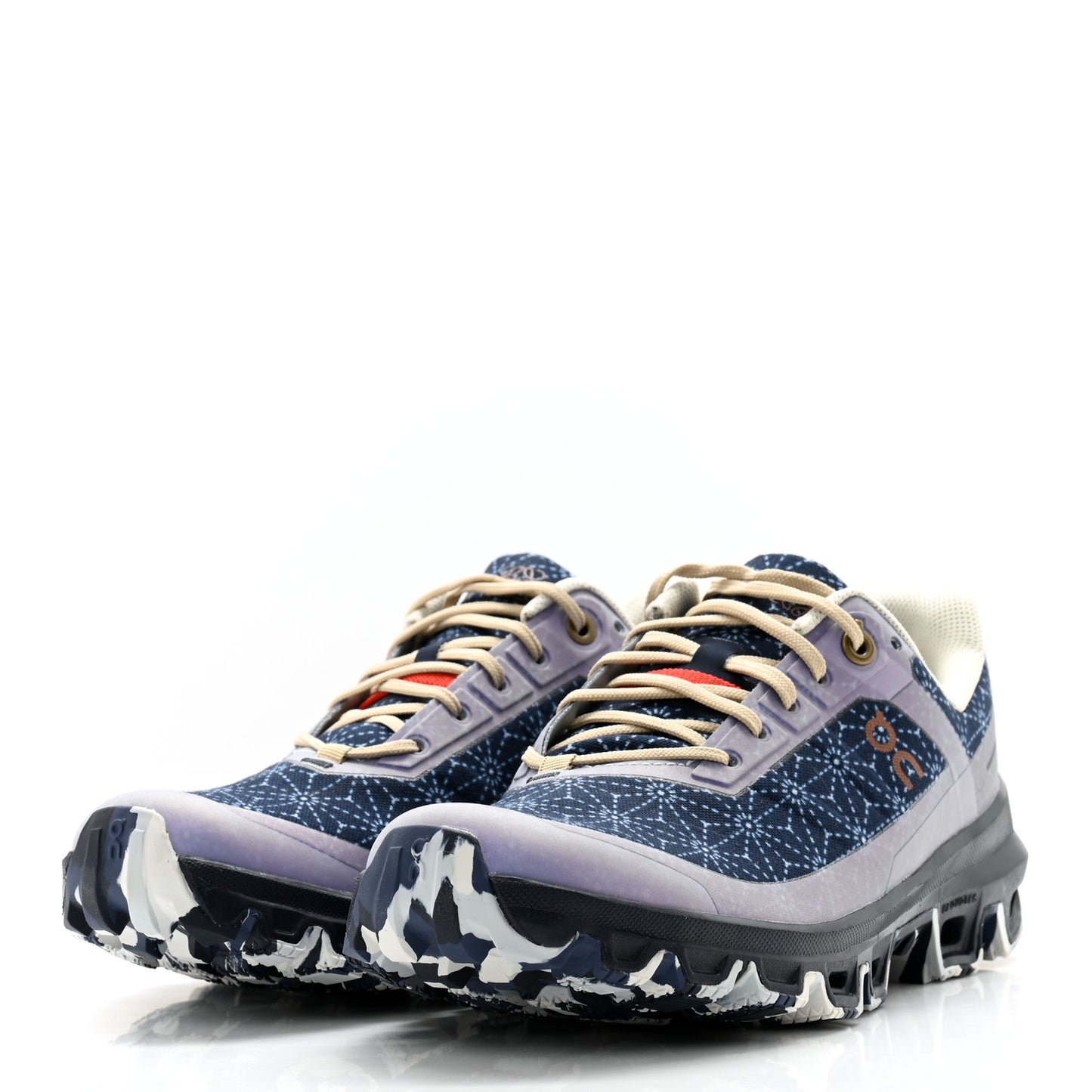 X ON Canvas Mesh Star Print Cloudventure Sneakers 37 Space Blue