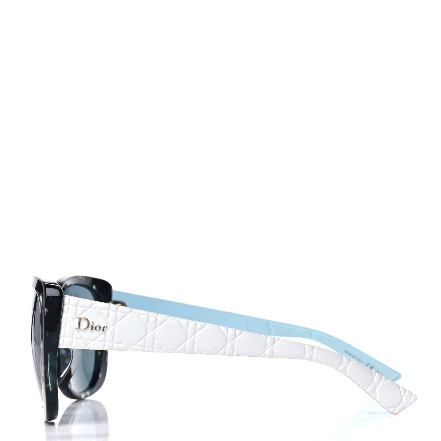 Christian Dior Resin Cannage Dior Lady 1R Sunglasses Havana White Blue 3 of 4