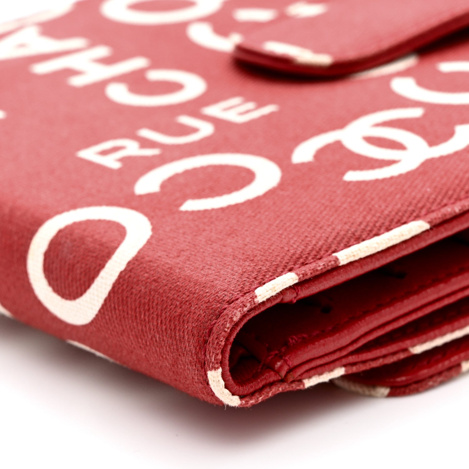 Chanel Canvas 31 Rue Cambon By The Sea Wallet Red 11 of 13