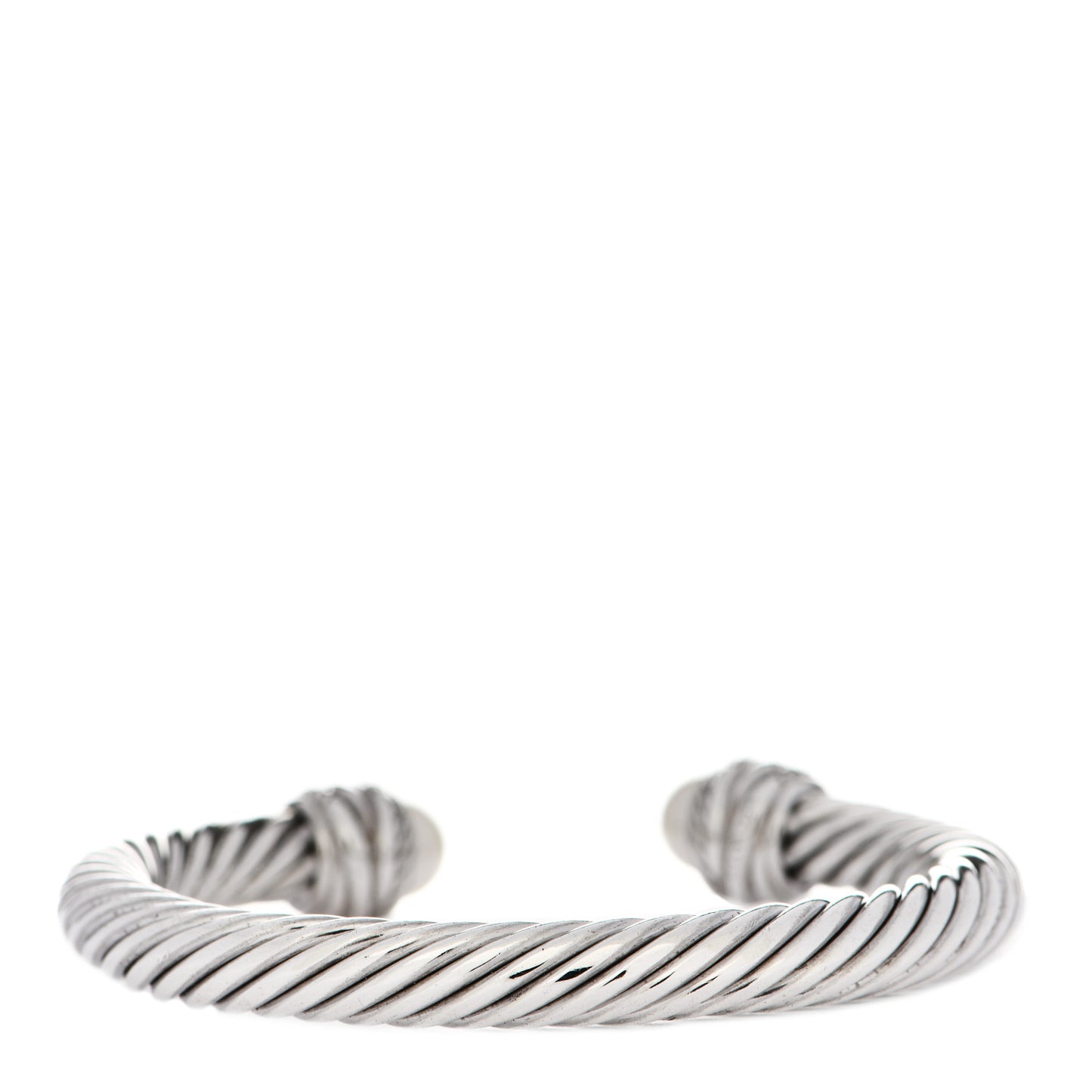 Sterling Silver Diamond Pearl 7mm Crossover Bracelet