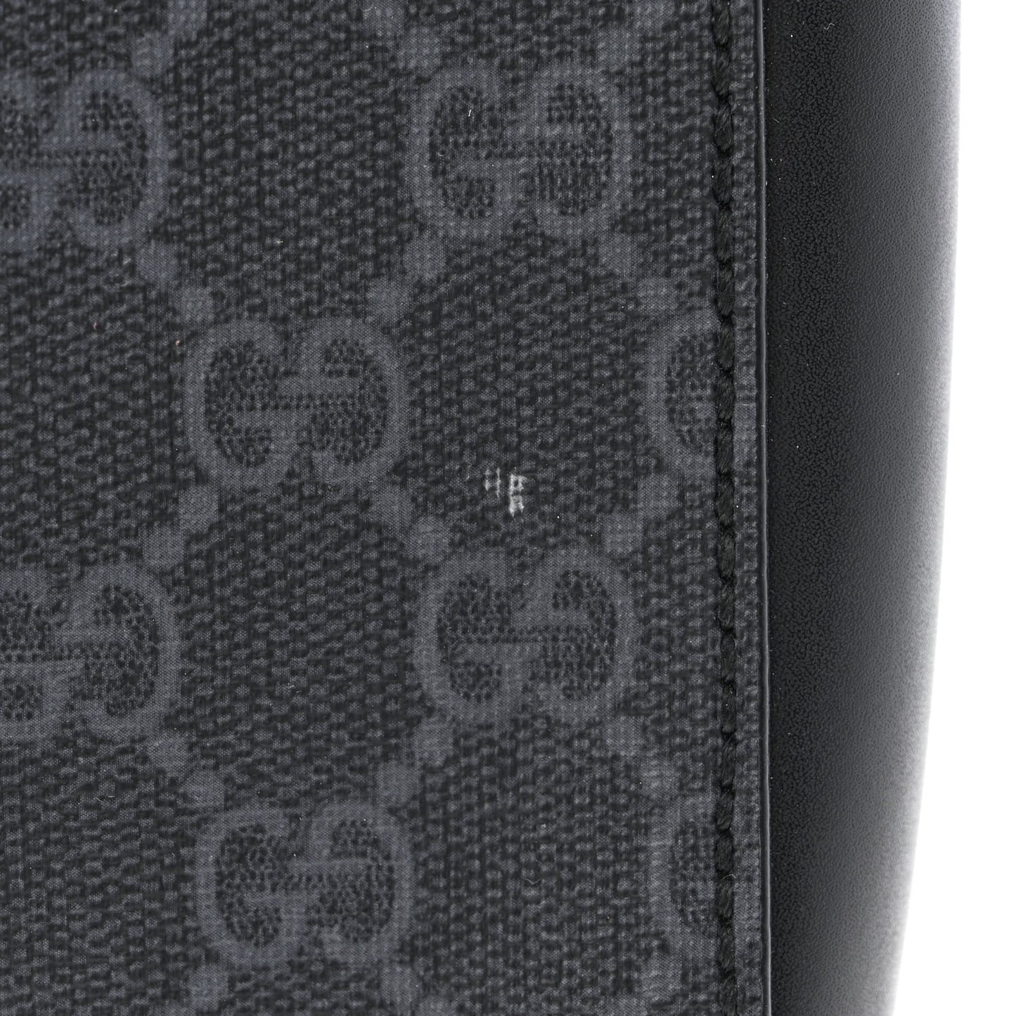 GG Supreme Monogram Web Small Flat Messenger Bag Black Grey