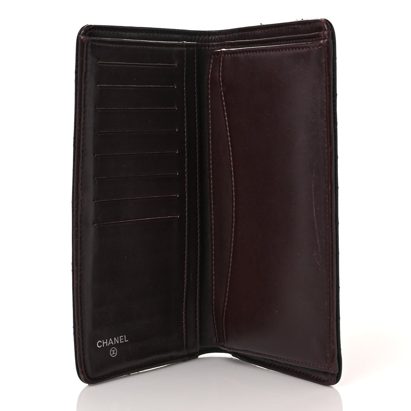 Caviar Quilted Yen Wallet Black