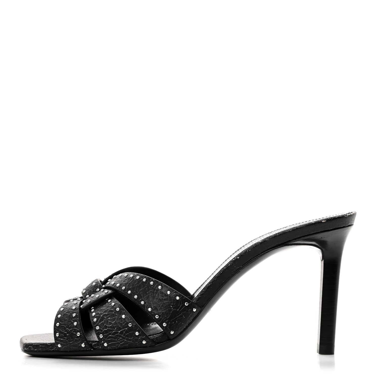 Saint Laurent Tribute Slide 85 Mules 37.5 Black 1 of 11