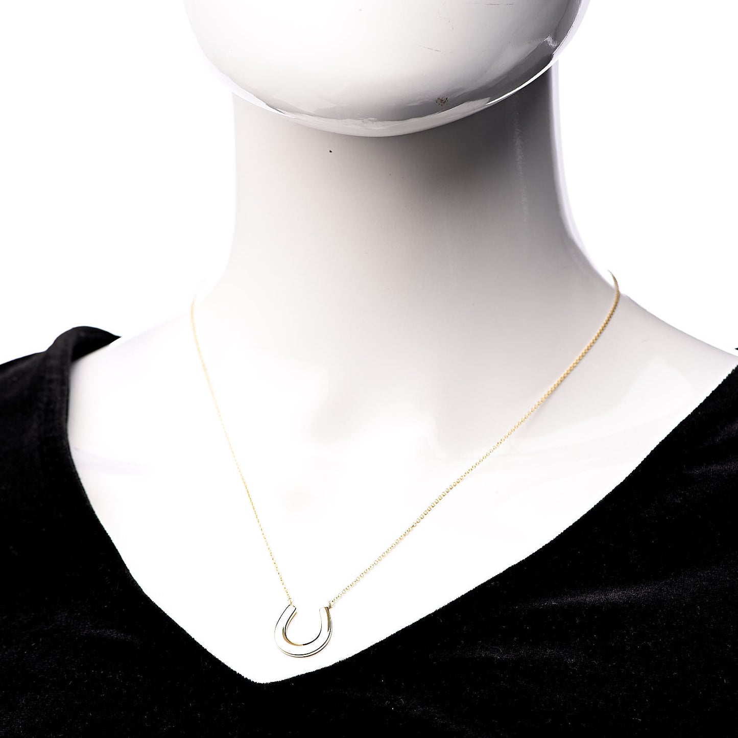 18K Yellow Gold 1837 Horseshoe Pendant Necklace