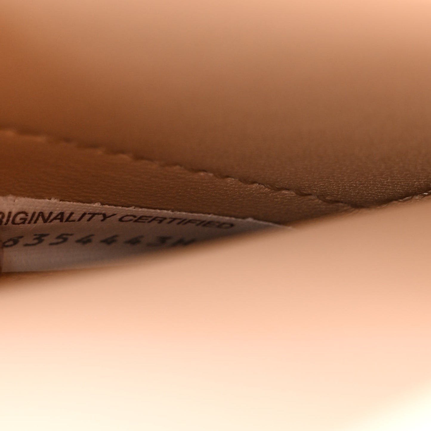 Spazzolato Calfskin Classic Mini BV Bag Nude