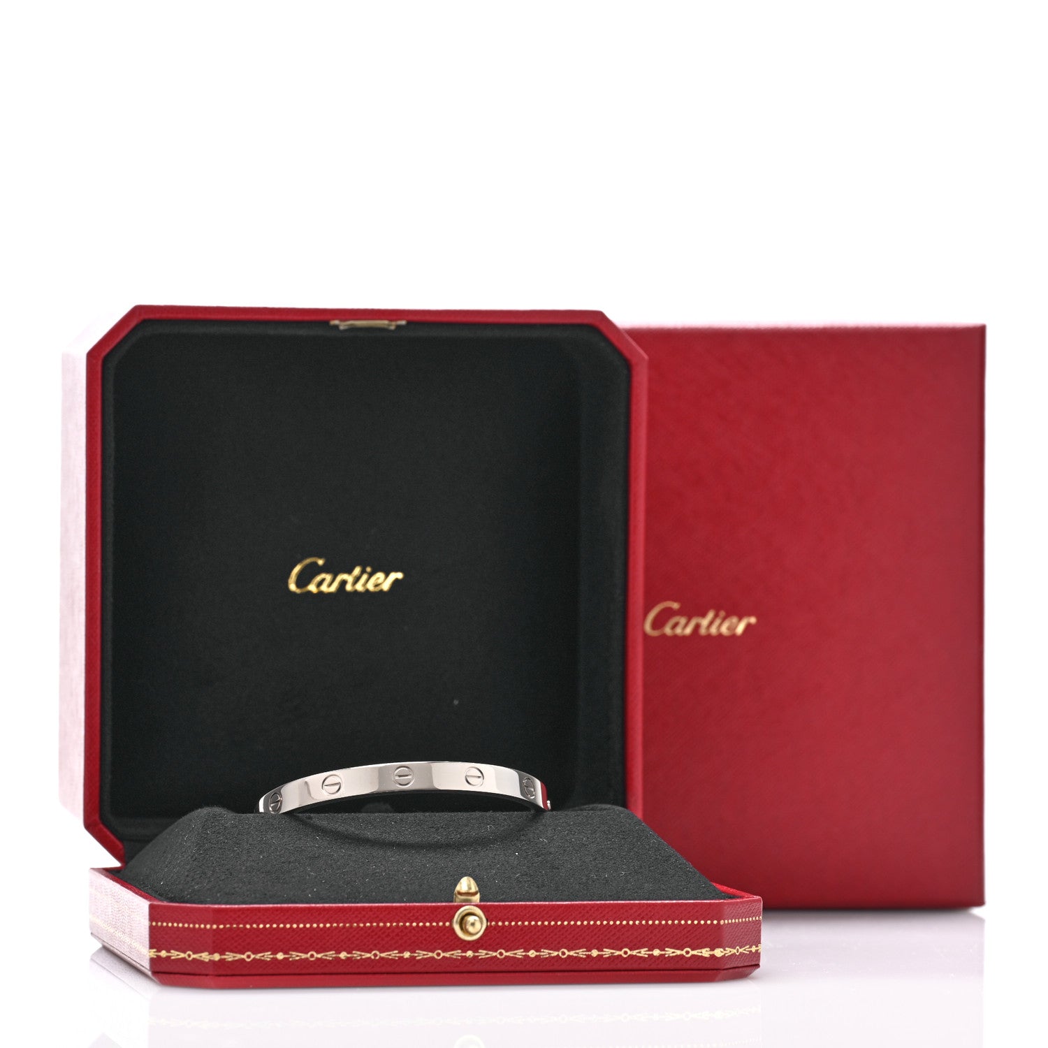 Cartier 18K White Gold LOVE Bracelet 17 7 of 7