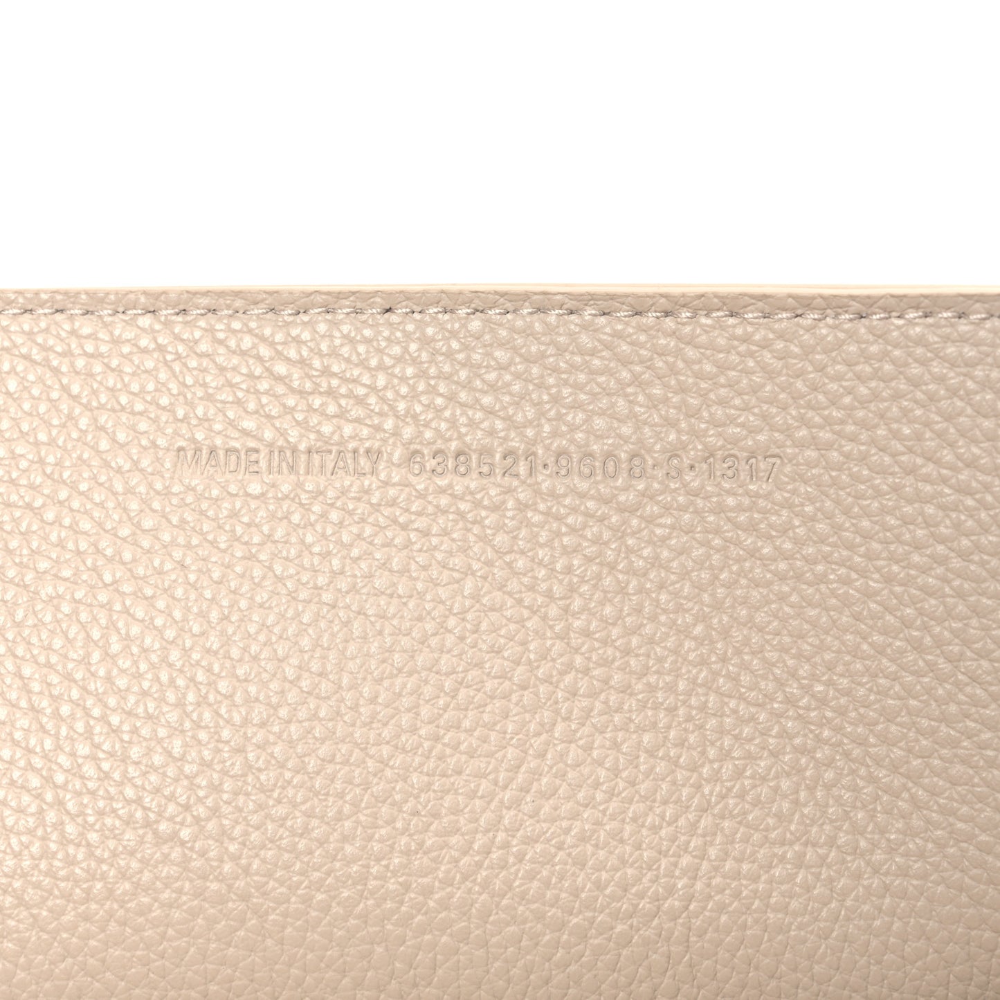Grained Calfskin Neo Classic Silver Hardware S City Cream
