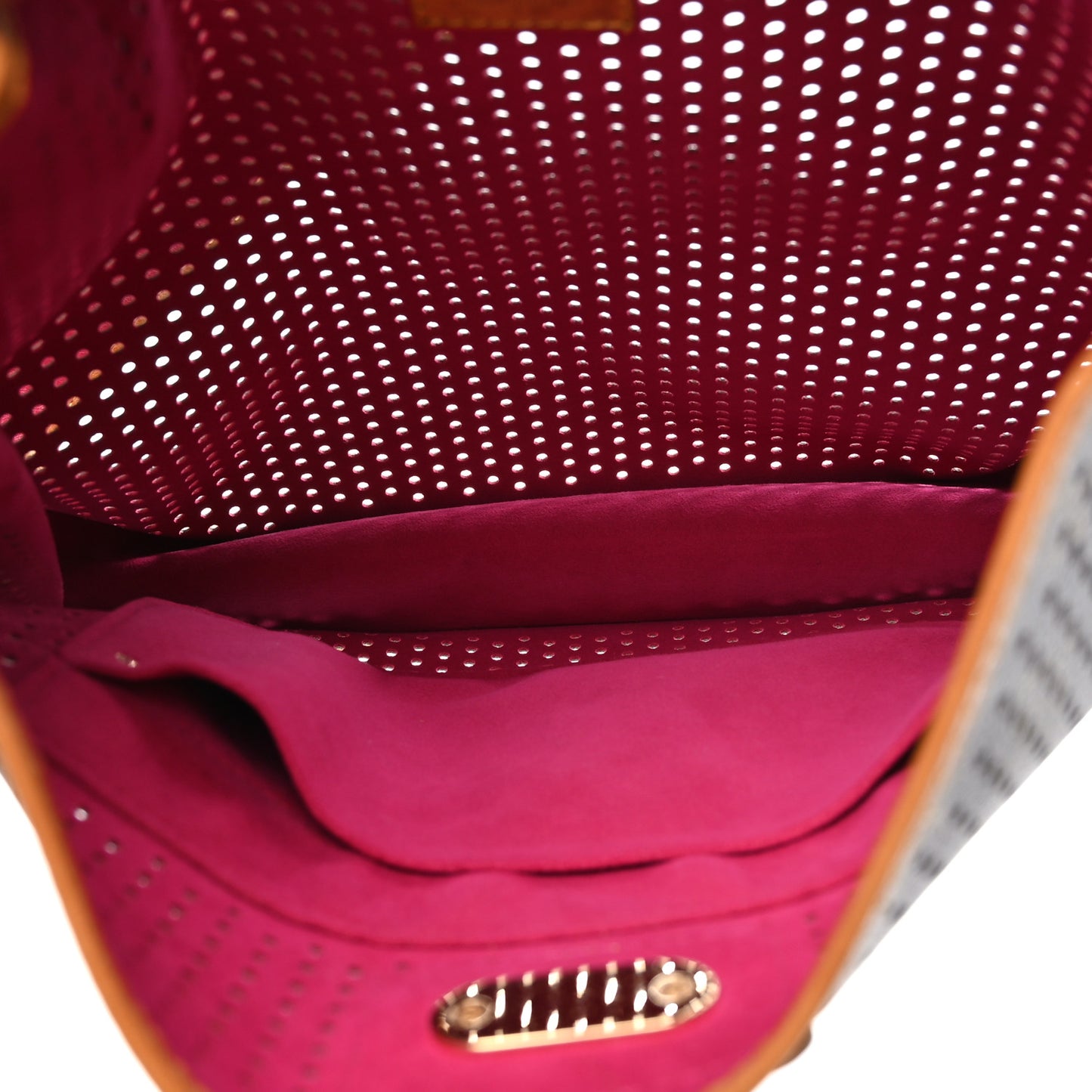 Monogram Perforated Musette Fuchsia