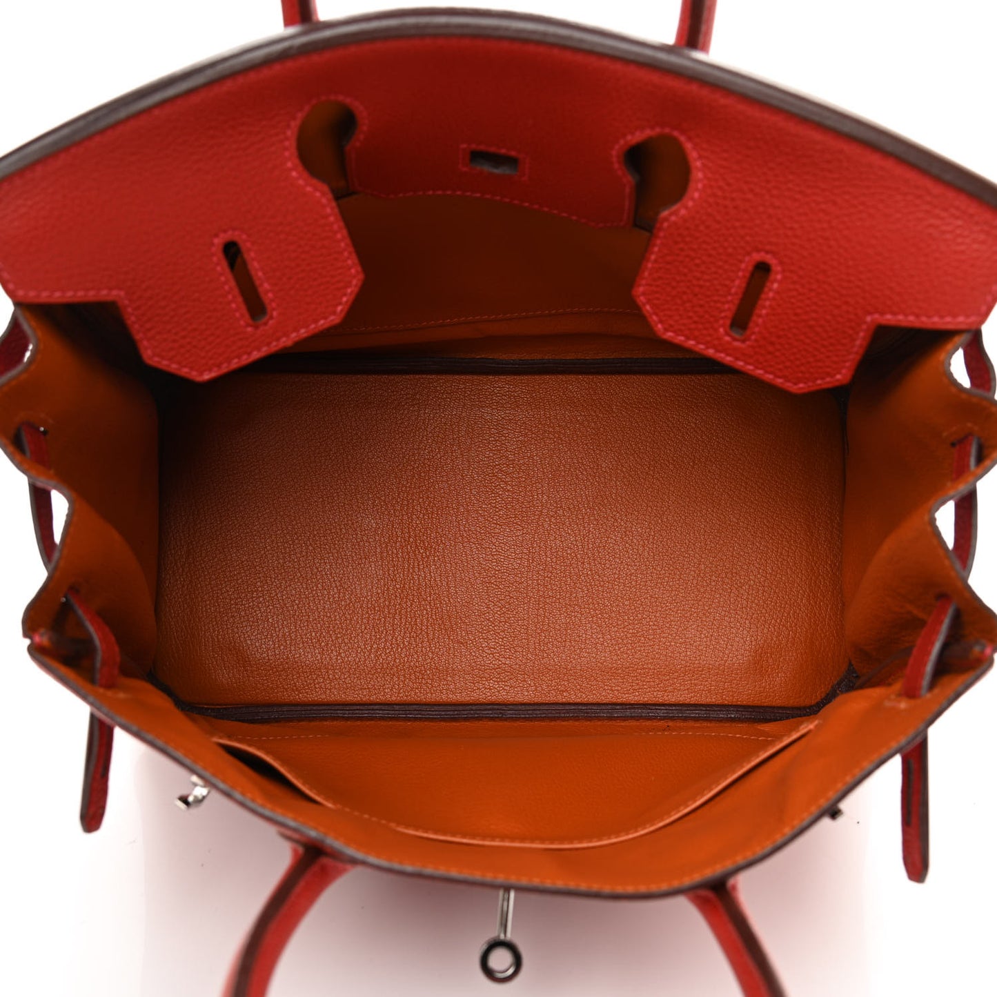 Togo Bi-Color Birkin 30 Rouge Casaque Potiron