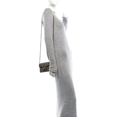 GG Supreme Monogram Super Mini Dionysus Shoulder Bag Taupe