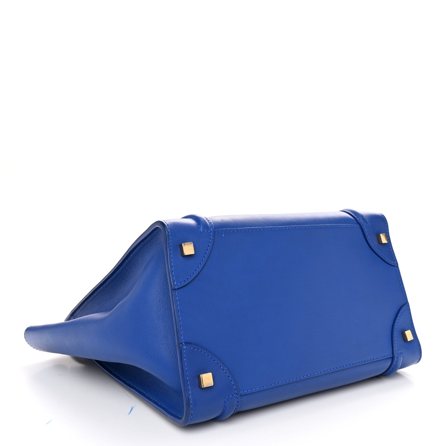 Celine Smooth Calfskin Mini Luggage Royal Blue 4 of 10