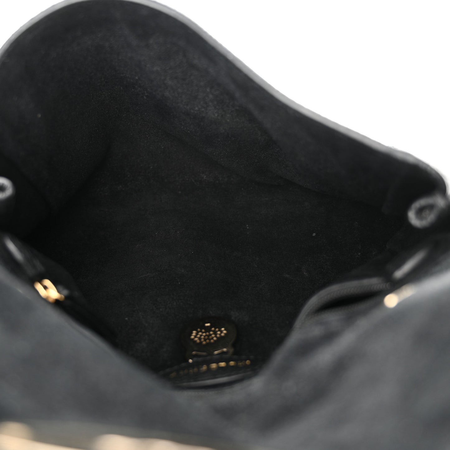 Glossy Goatskin Small Lily Flap Black