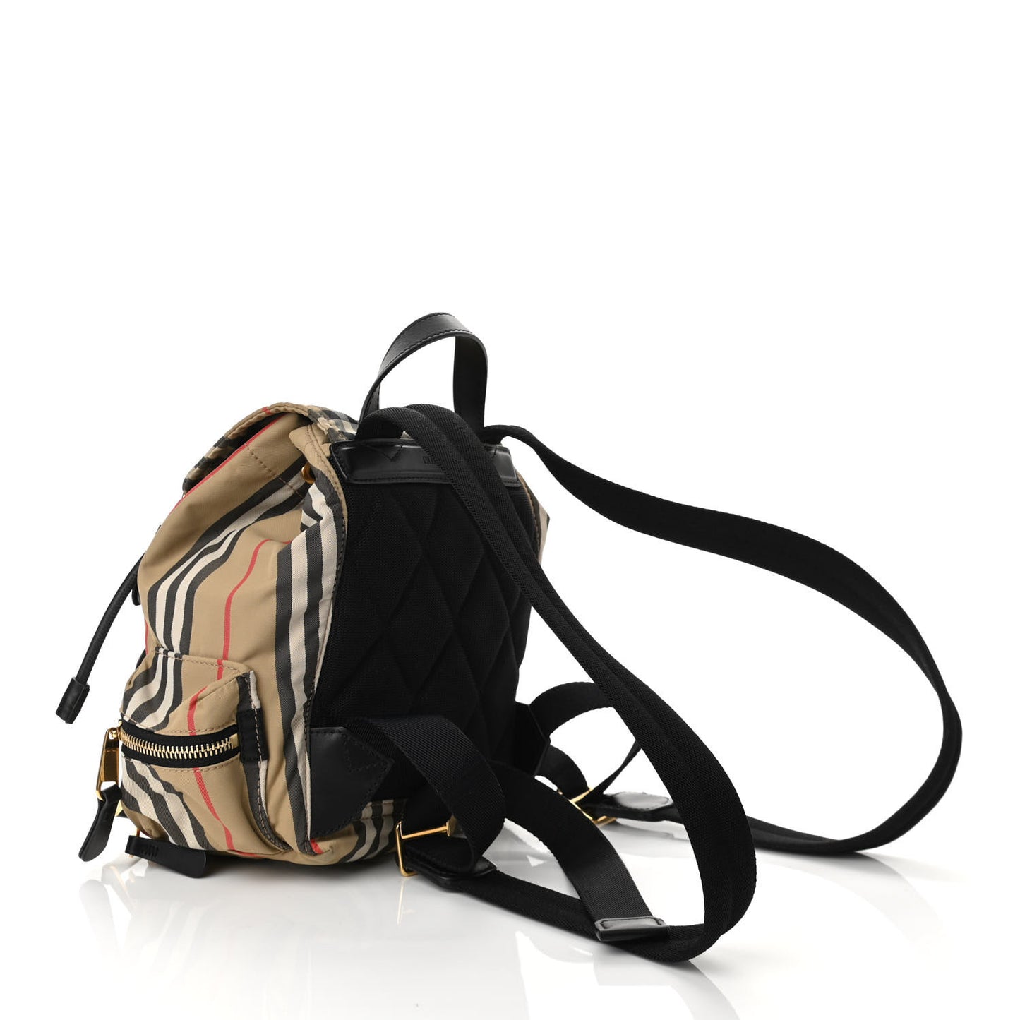 Vintage Check Small Rucksack Backpack Antique Yellow