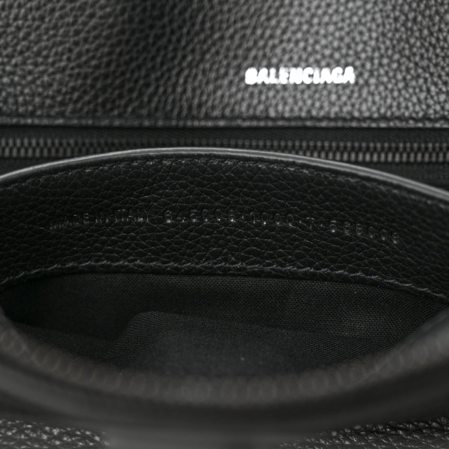 Supple Calfskin Rivet Small Ville Top Handle Bag Black