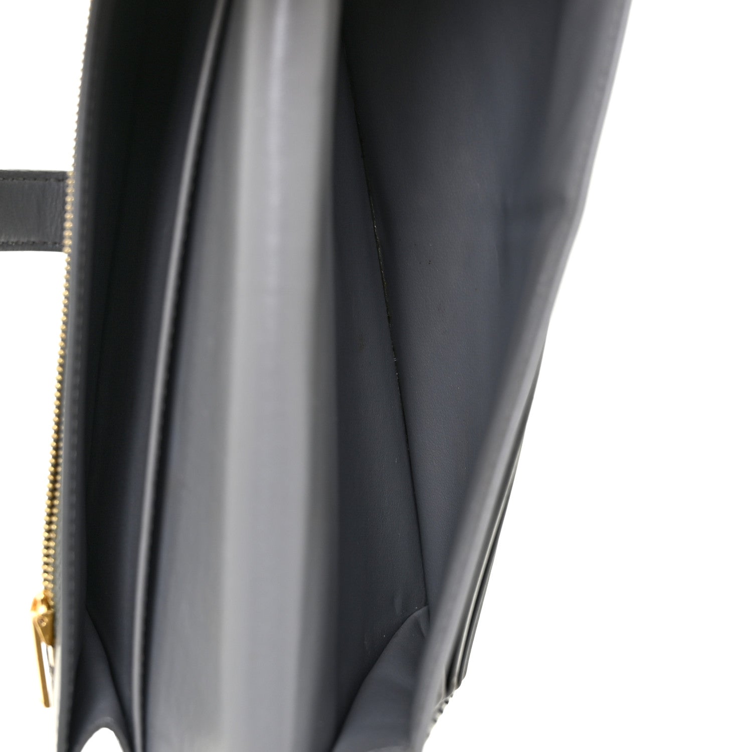 Celine Grained Calfskin Large Multifunction Strap Wallet Grey 8 of 14