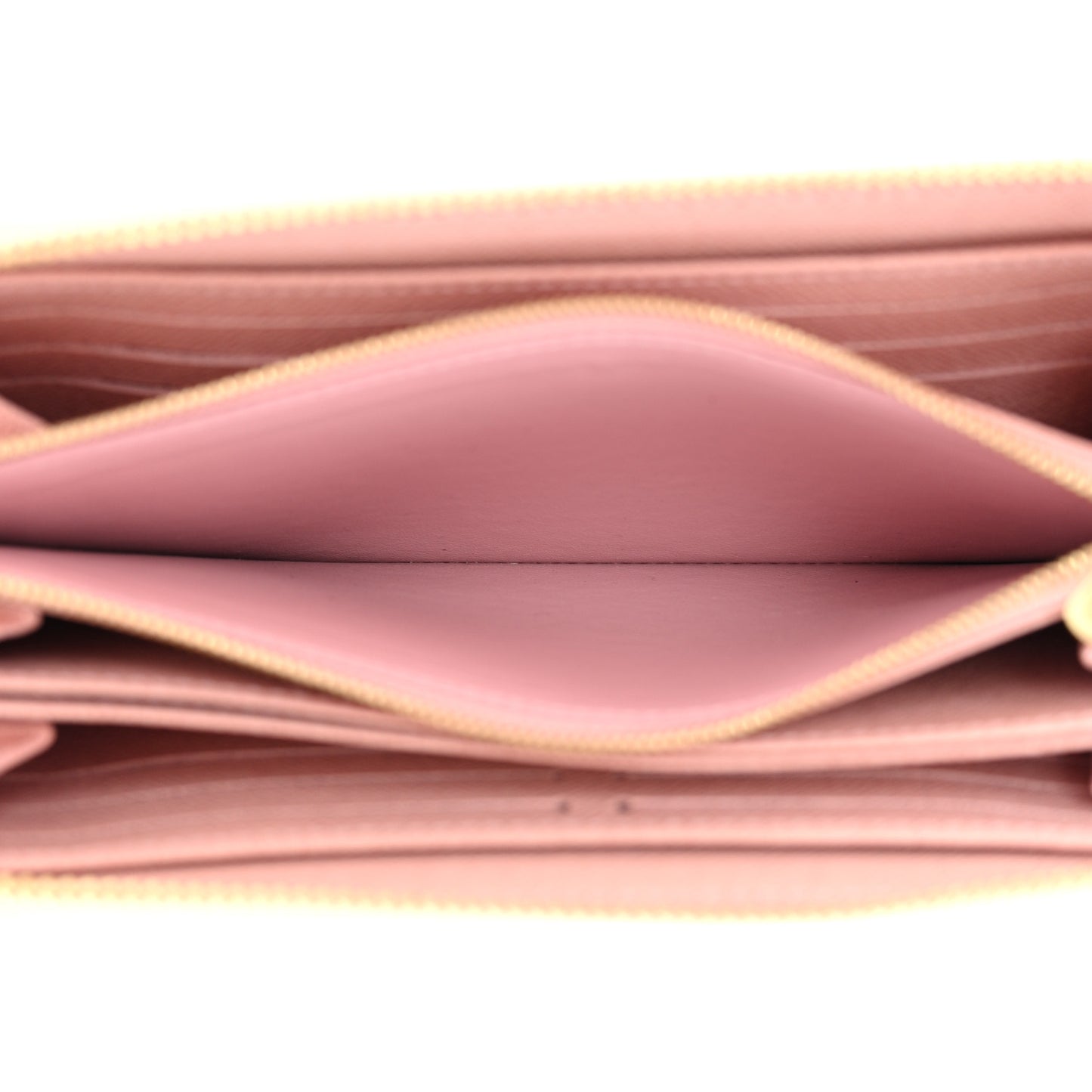 Damier Azur Zippy Wallet Rose Ballerine