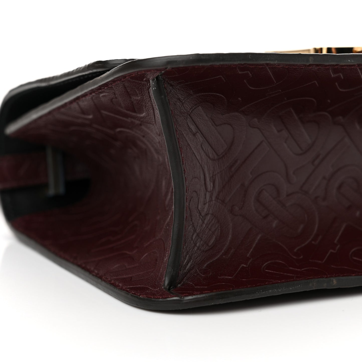 Calfskin Monogram Embossed TB Bag Oxblood