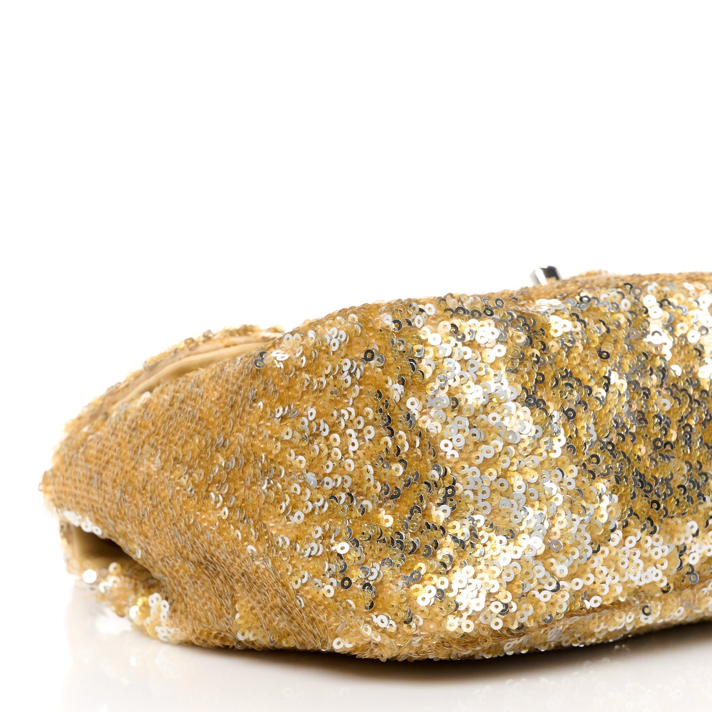 Sequin Mini Rectangular Flap Gold