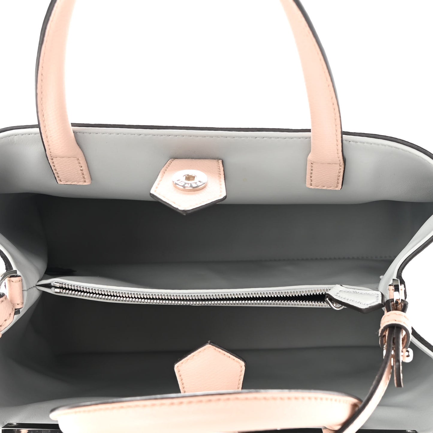 Vitello Cruise Monster Studded Petite 2Jours Tote Grigio Perla Amido Multicolor