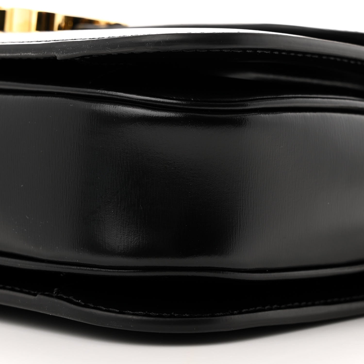 Celine Shiny Calfskin Medium Triomphe Black 10 of 11