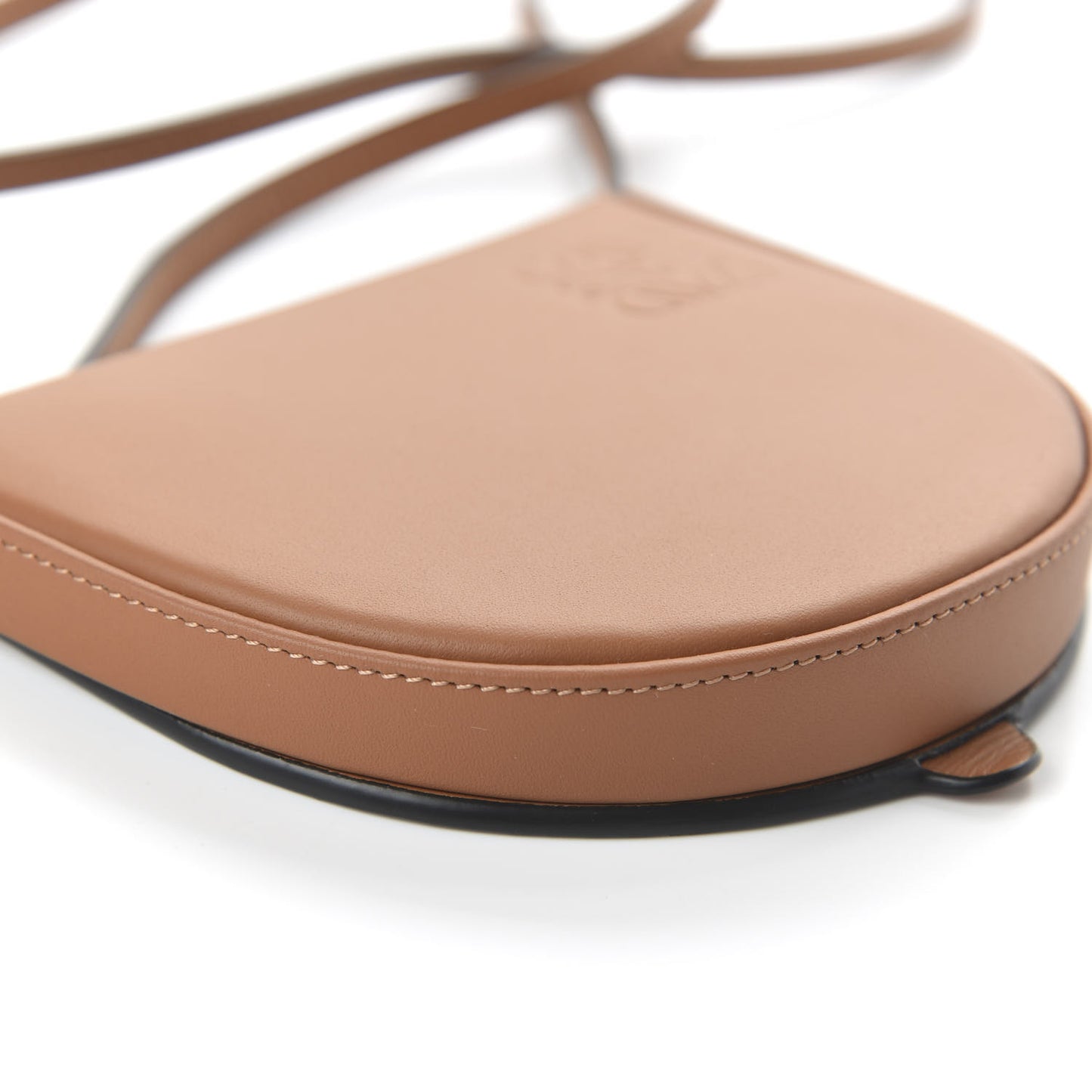Soft Calfskin Small Heel Bag Tan