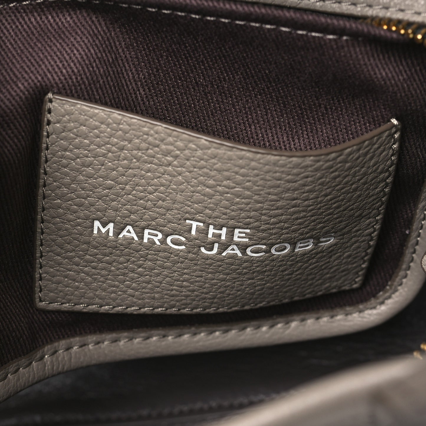 Grained Calfskin Small The Tote Bag Cement