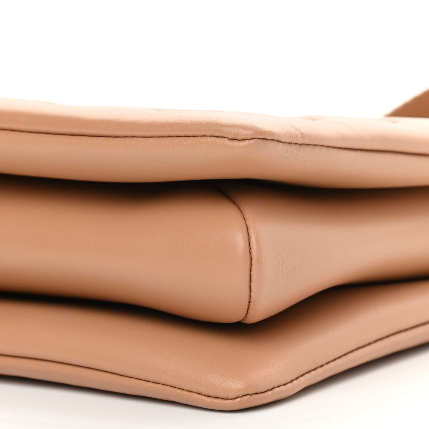 Lambskin Embossed Monogram Coussin PM Camel
