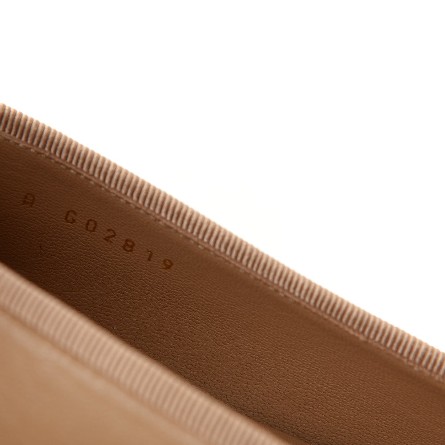 Lambskin CC Cap Toe Ballerina Flats 40.5 Beige