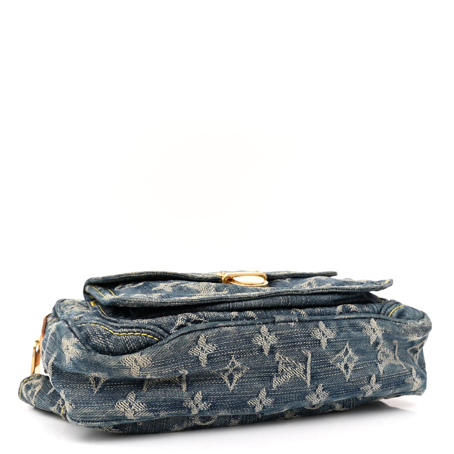 Monogram Denim Bum Bag Blue
