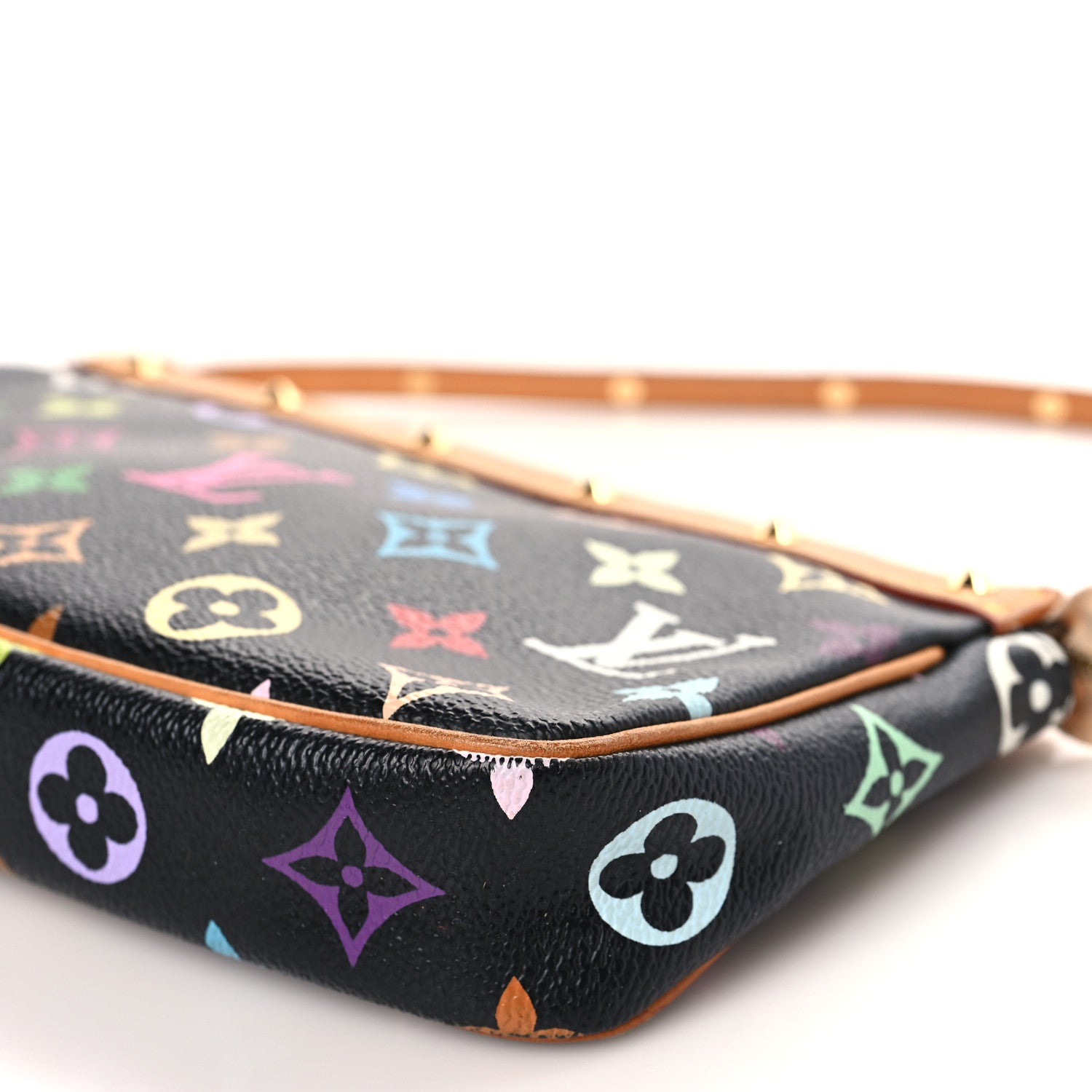 Louis Vuitton Monogram Multicolor Pochette Accessories Black 8 of 8