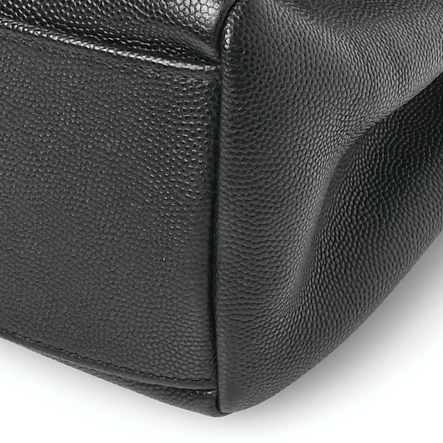 Grain De Poudre Medium West Hollywood Monogram Fold-Over Black