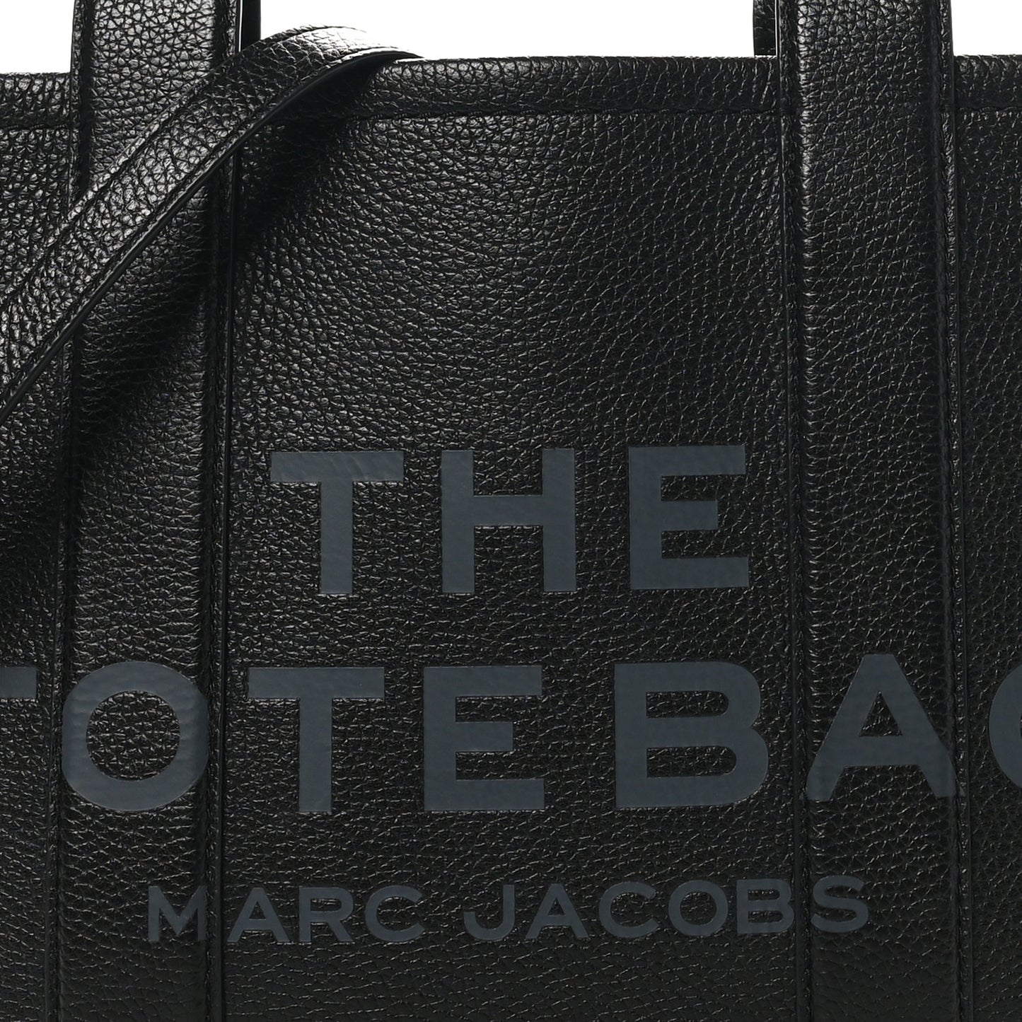 Grained Calfskin Medium The Tote Bag Black