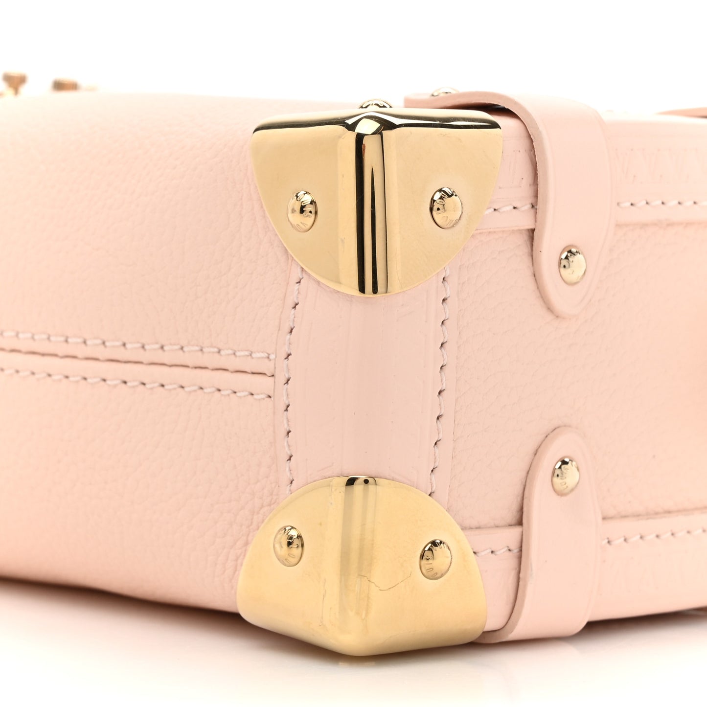 Calfskin Side Trunk PM Pink Pearl