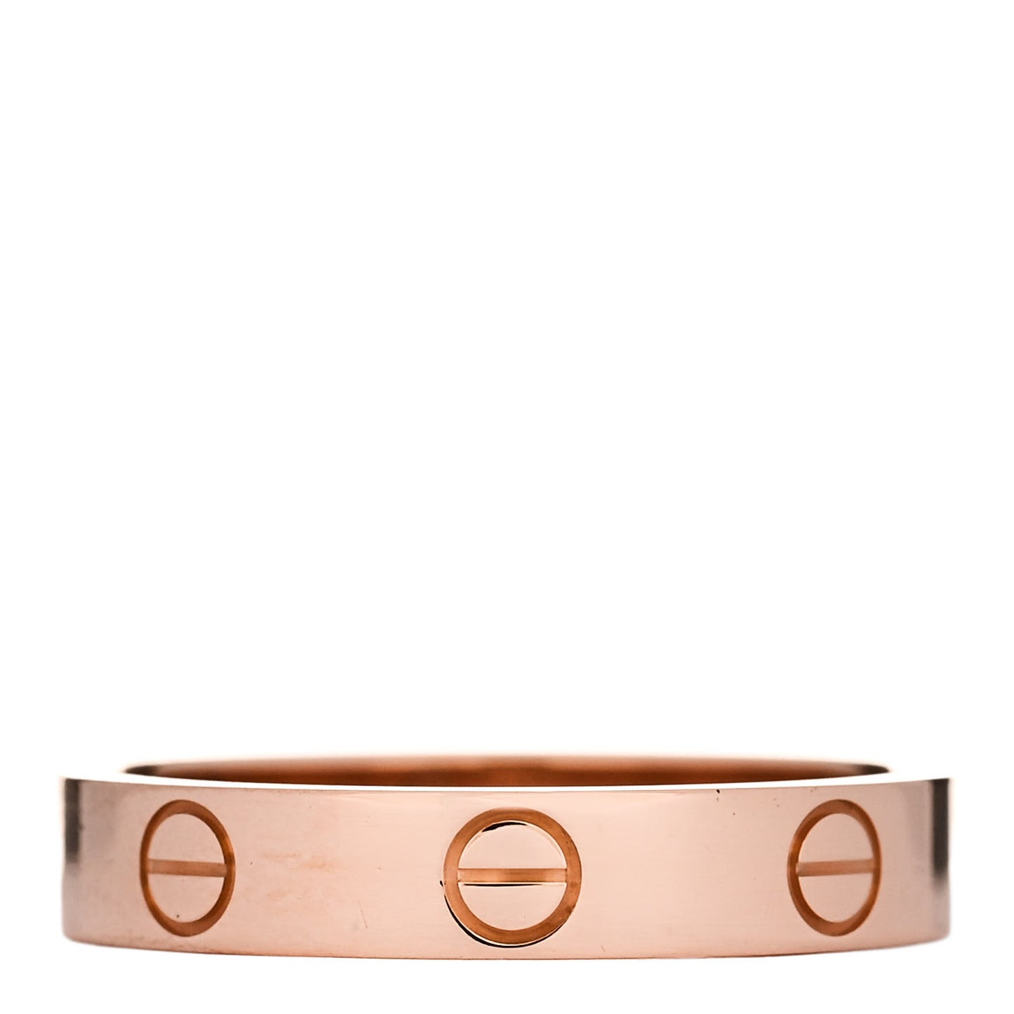 18K Pink Gold 3.5mm LOVE Wedding Band Ring 54 6.75