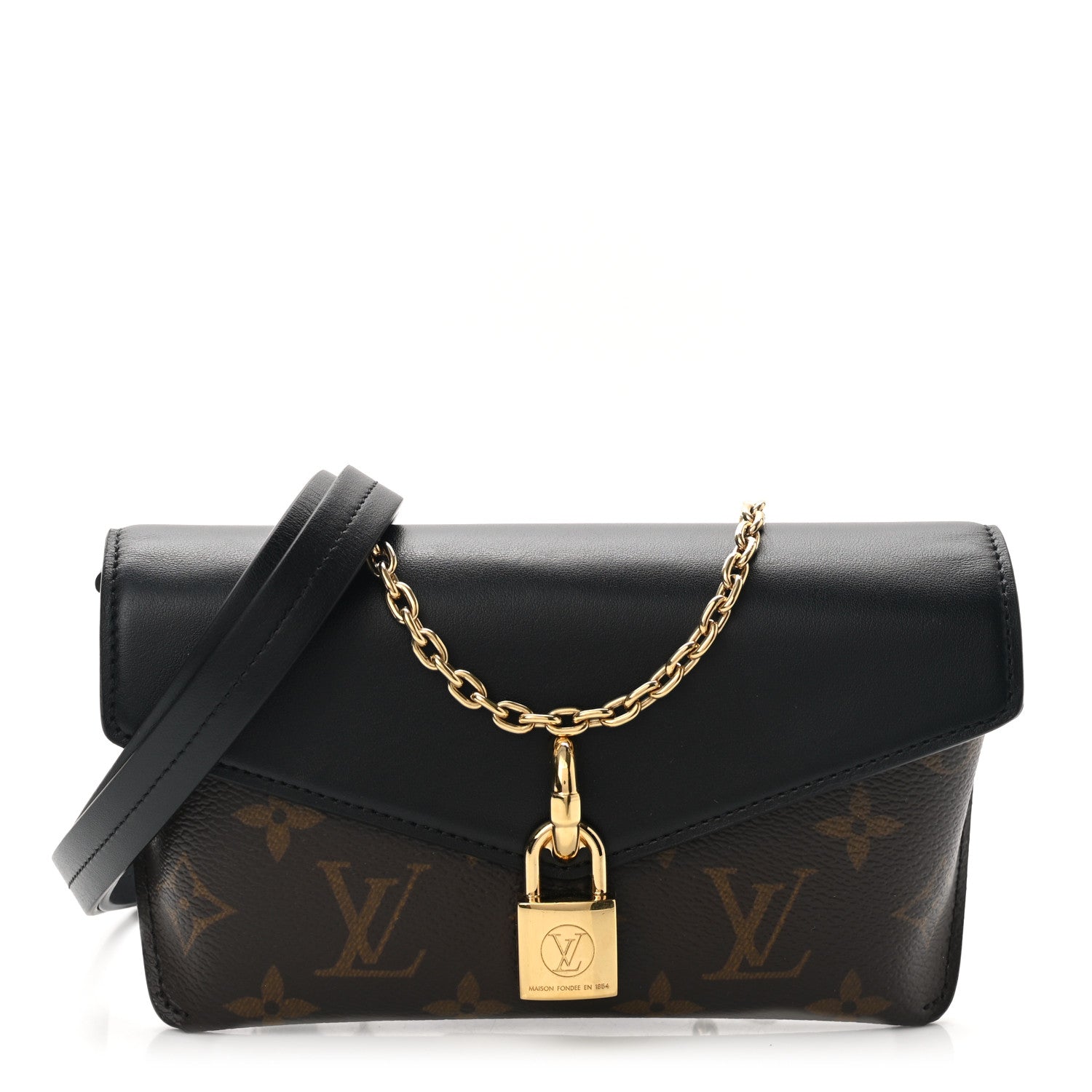 Louis Vuitton Monogram Padlock On Strap Black 1125843 – FASHIONPHILE