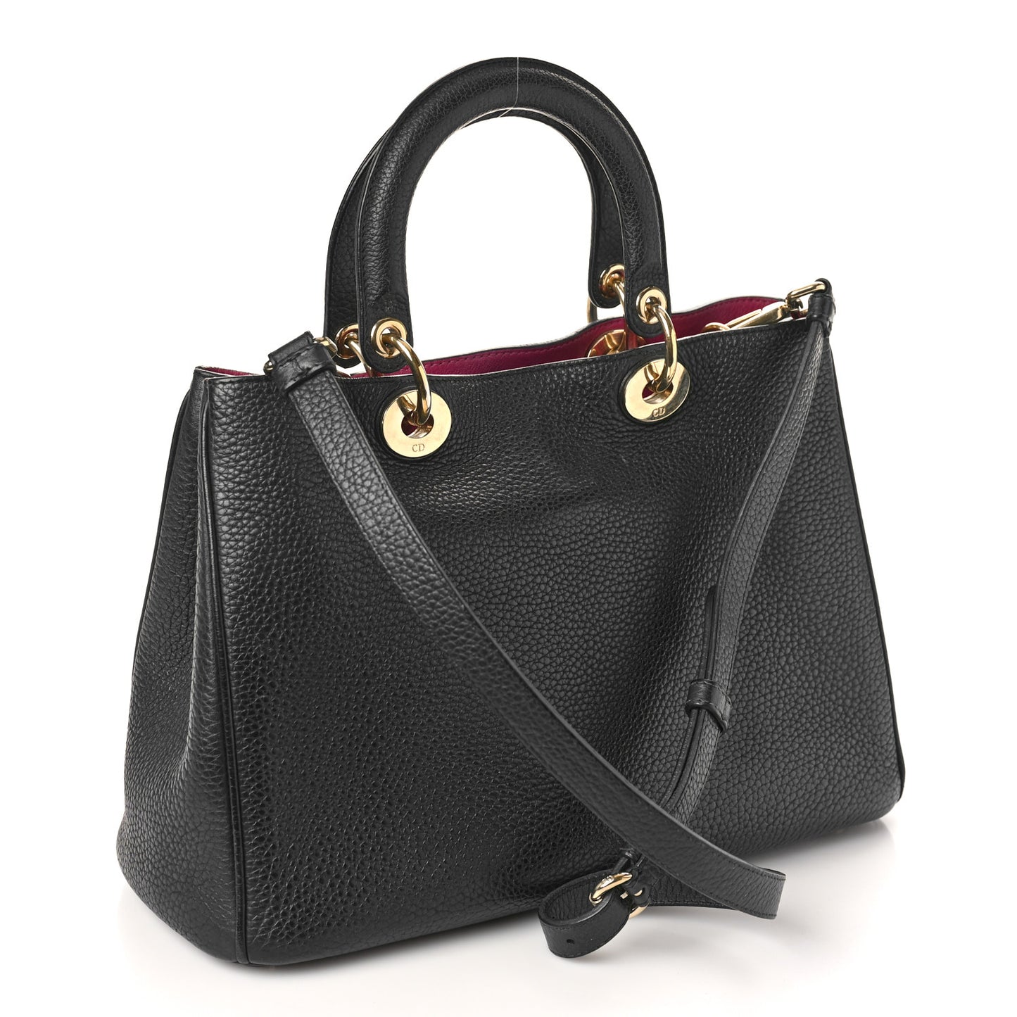 Bullcalf Small Diorissimo Tote Black Rose Indien
