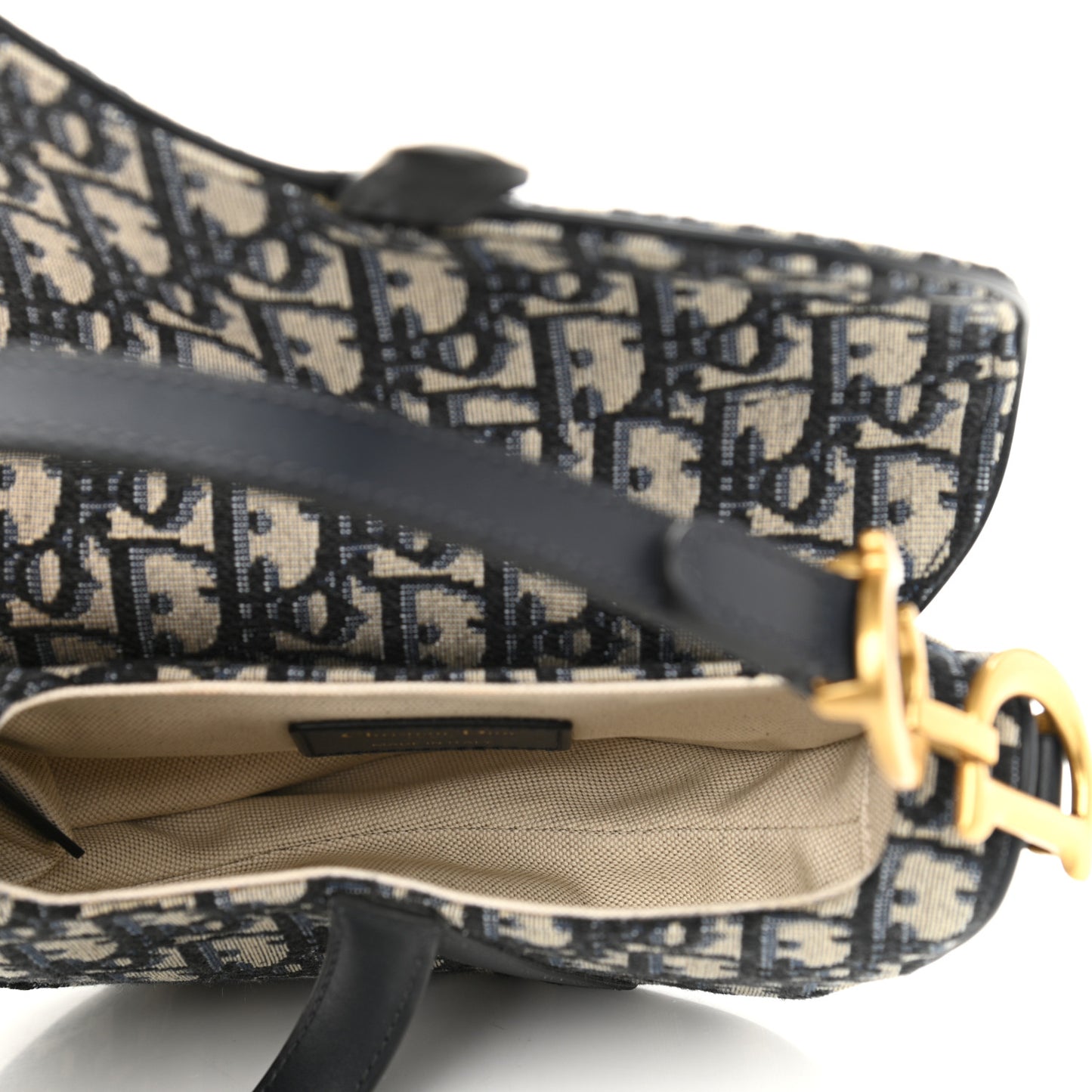 Oblique Mini Saddle Bag Blue