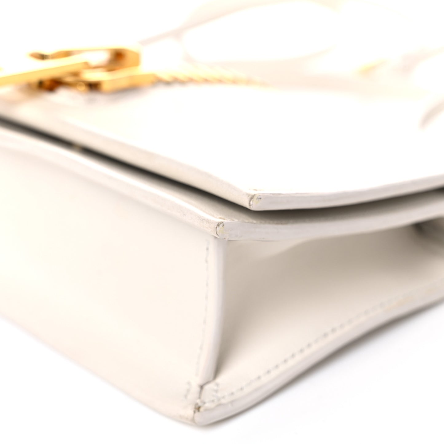 Calfskin Sedgwick Zip Clutch White