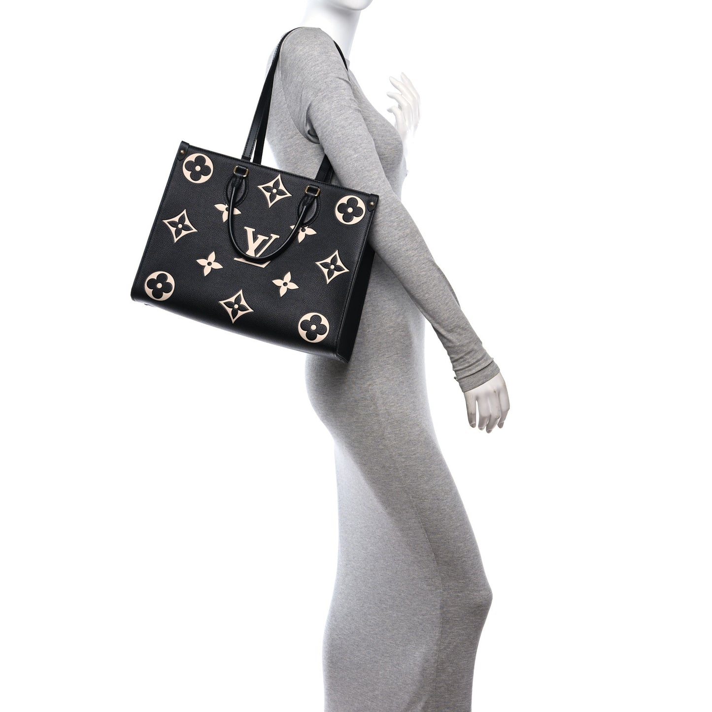 Empreinte Monogram Giant Onthego MM Black Beige