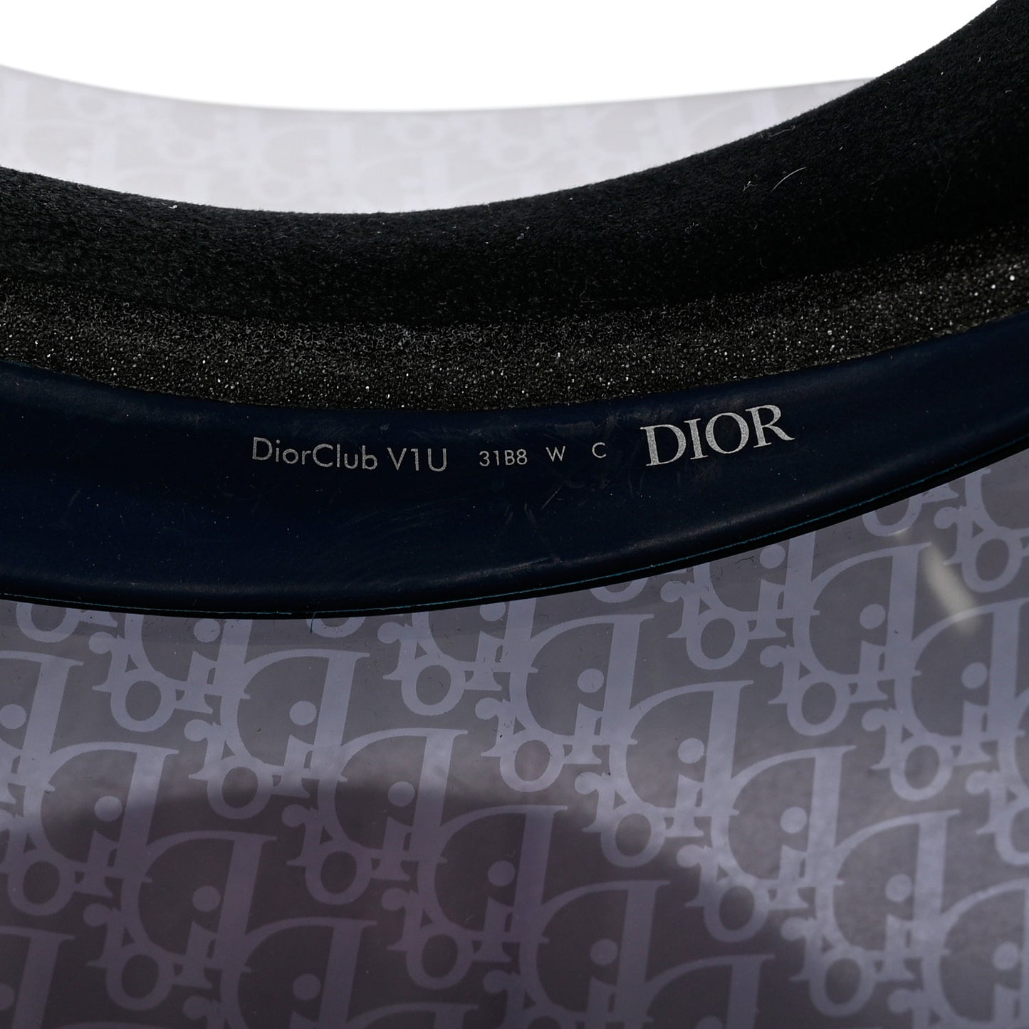 Oblique DiorClub V1U Sun Visor Blue