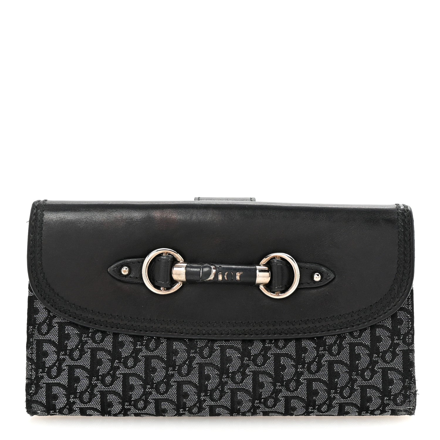 小物 Dior Logo Horsebit LeatherBifold Wallet Christian Dior Monogram Horsebit Wallet Black 1764375 – FASHIONPHILE