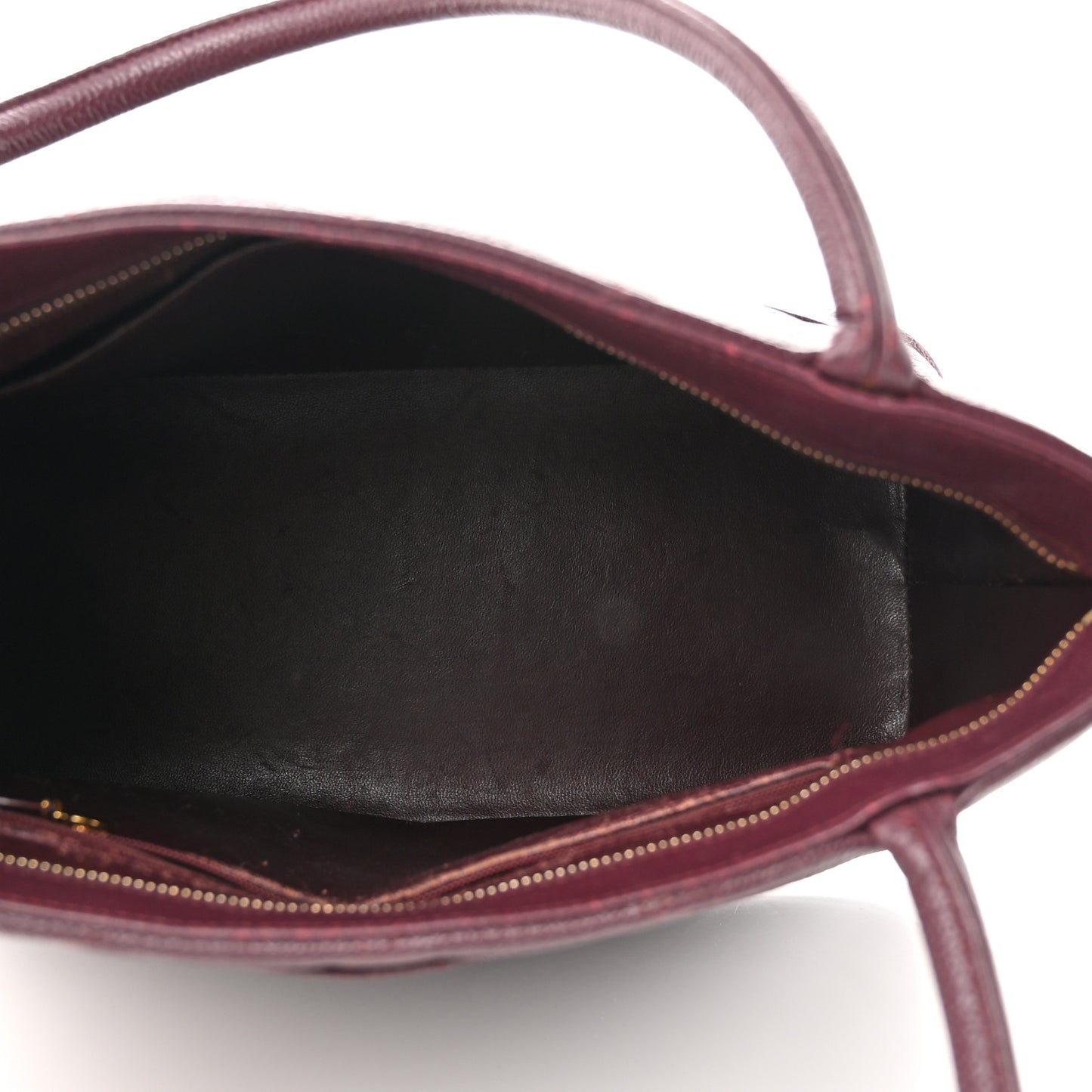Caviar Quilted Medallion Tote Bordeaux